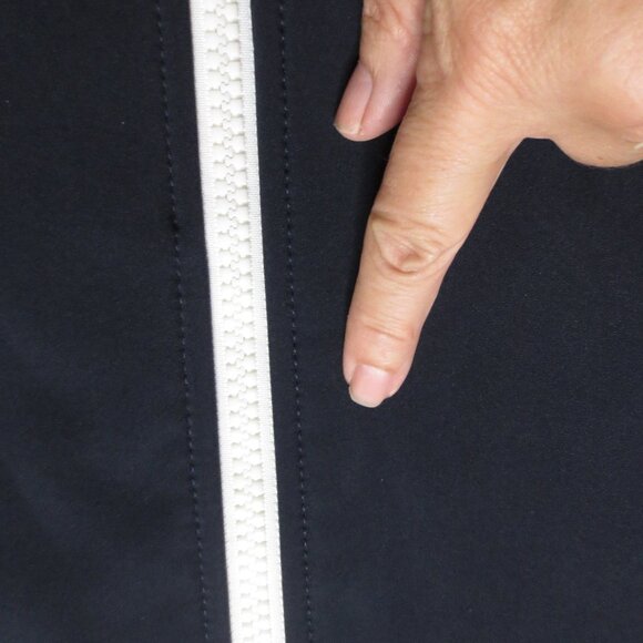 TOMMY HILFIGER mens JACKET navy blue HOODED rain BOMBER SIZE L - Picture 9 of 14